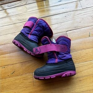 Kamik snowbug purple and pink winter boots